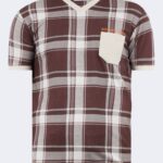 Bearraybon v-neck checked men