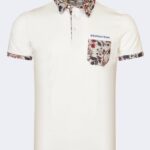 Men's t-shirt with leaf detail