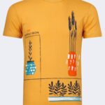 Garden breeze graphic printed men's t-shirt