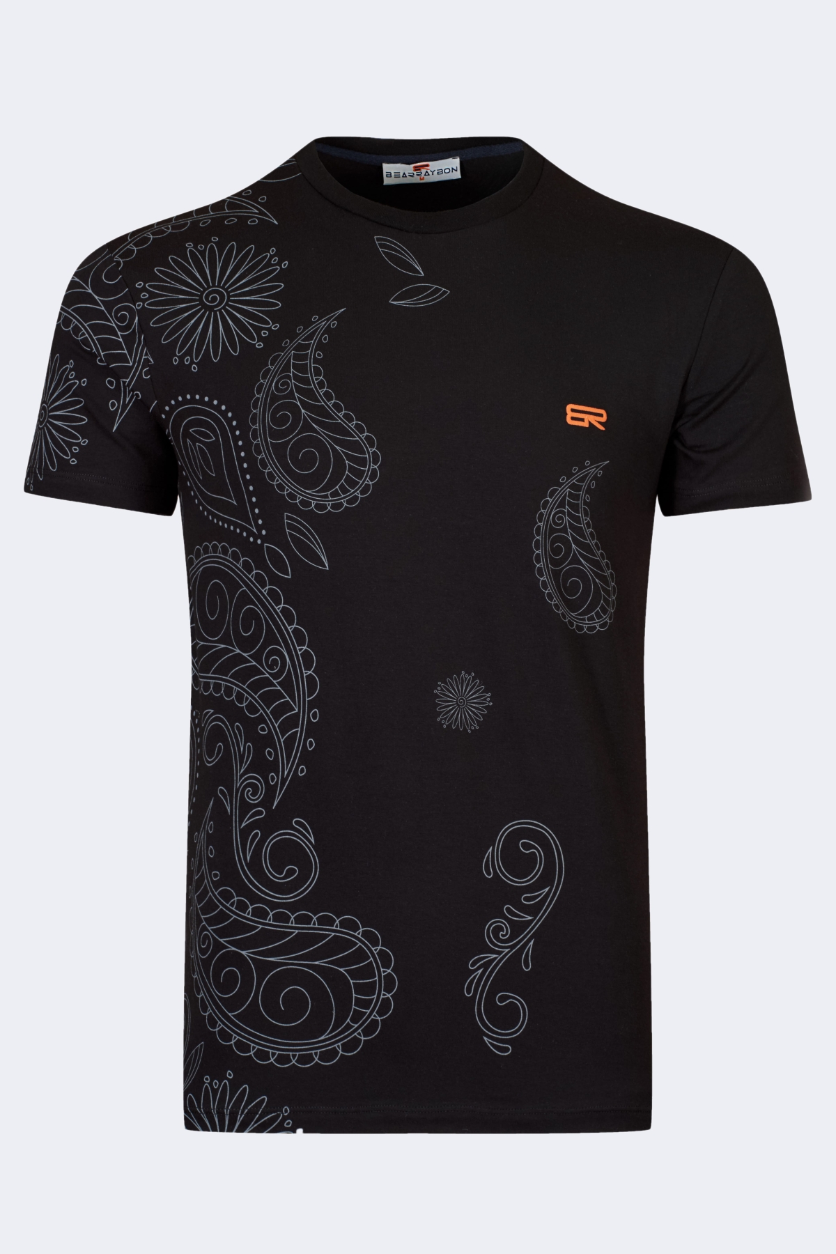 bearraybon-roundcollar-t-shirt-10045-black-1_2-1.jpg Spring breeze men's t-shirt - Image 1