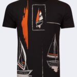 Pattern detailed men's t-shirt
