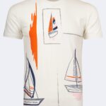 Pattern detailed men's t-shirt