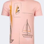 Pattern detailed men's t-shirt