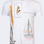 Pattern detailed men's t-shirt