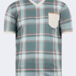 Bearraybon v-neck checked men