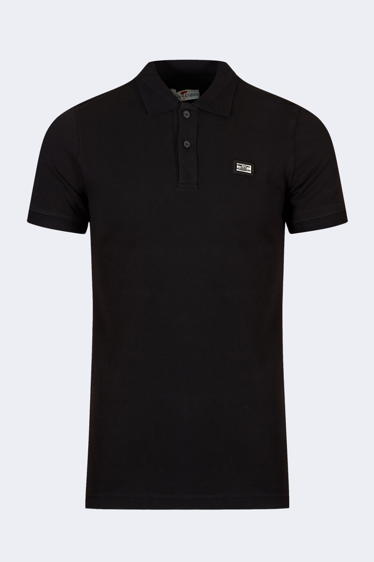 bearraybon10001-black-1_2-1.jpg Classic polo neck t-shirt with metal logo - Image 1