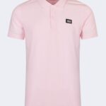 Classic polo neck t-shirt with metal logo