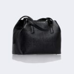 Women's checkered leather handbag