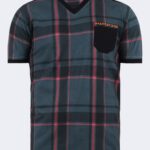 Bearraybon v-neck checked men