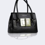 mock-croc patterned Leather Women's Handbag