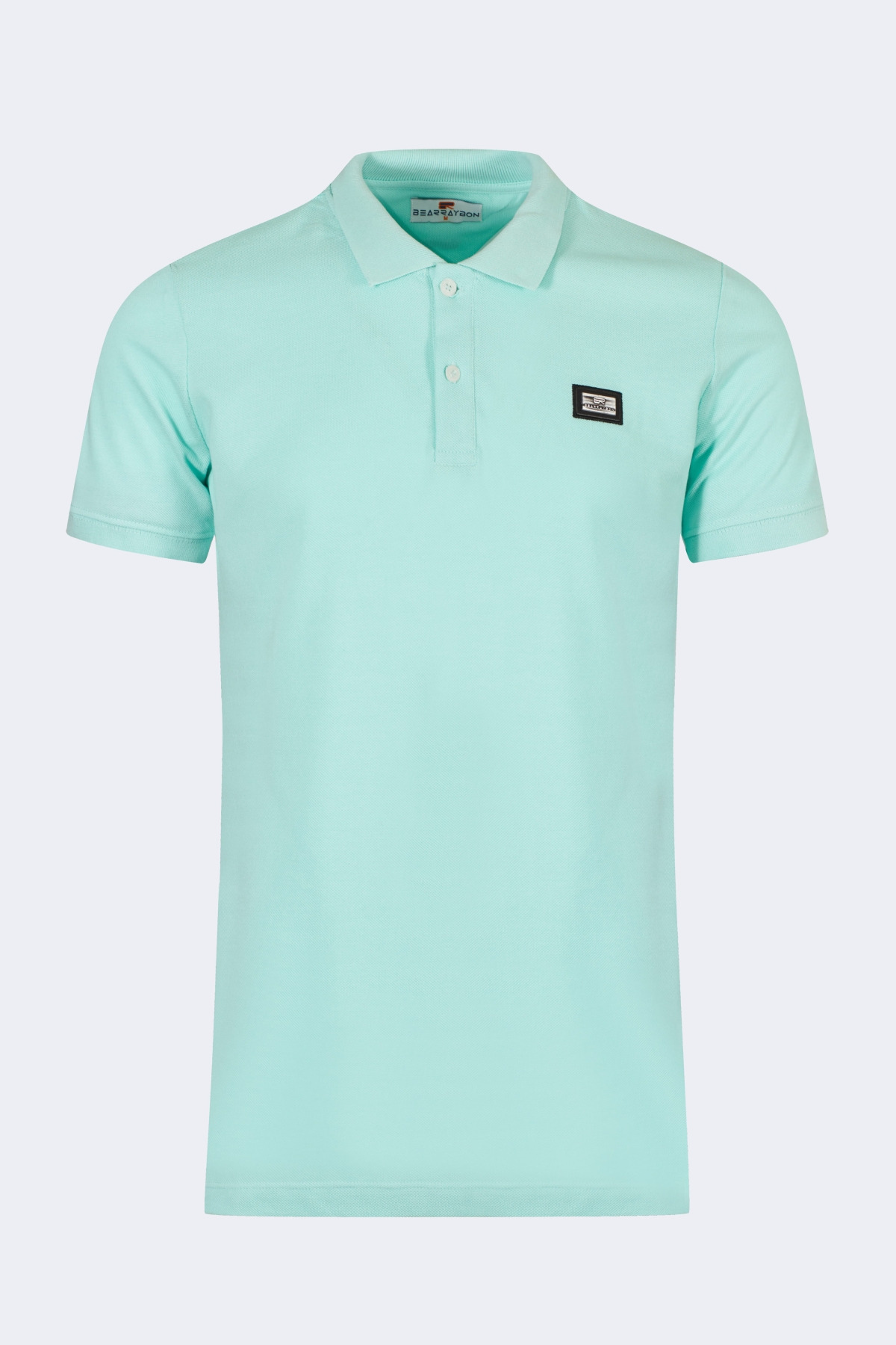 bearrraybon10001-1_1_1-1.jpg Classic polo neck t-shirt with metal logo - Image 1