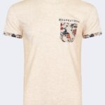 Pattern detailed men's t-shirt