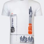 Garden breeze graphic printed men's t-shirt