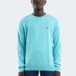 Pure wool blend embroidered logo printed knitwear