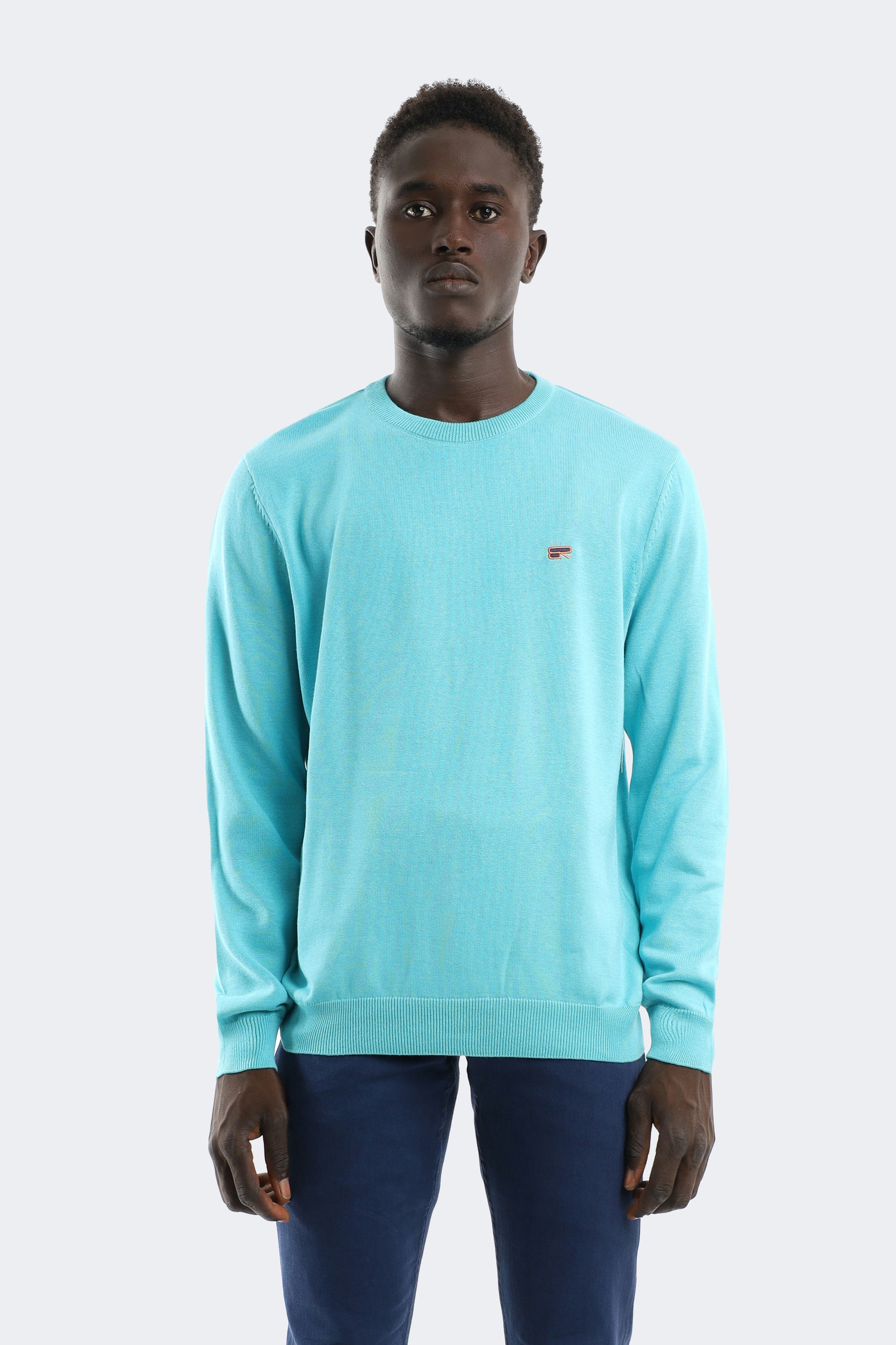 18054 (1) Pure wool blend embroidered logo printed knitwear - Image 1