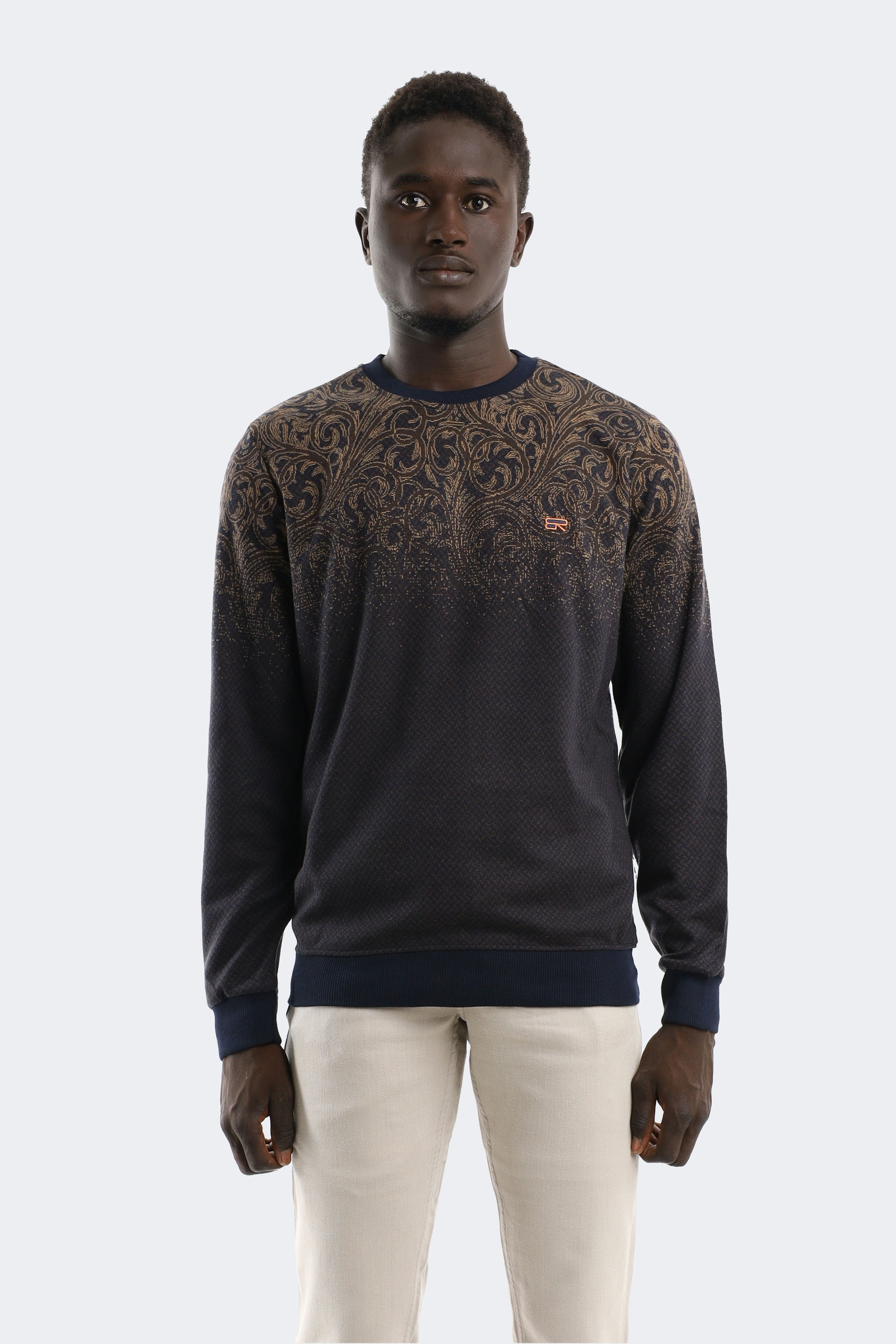 2413 (1) Geometric patterned wool knitwear - Image 1