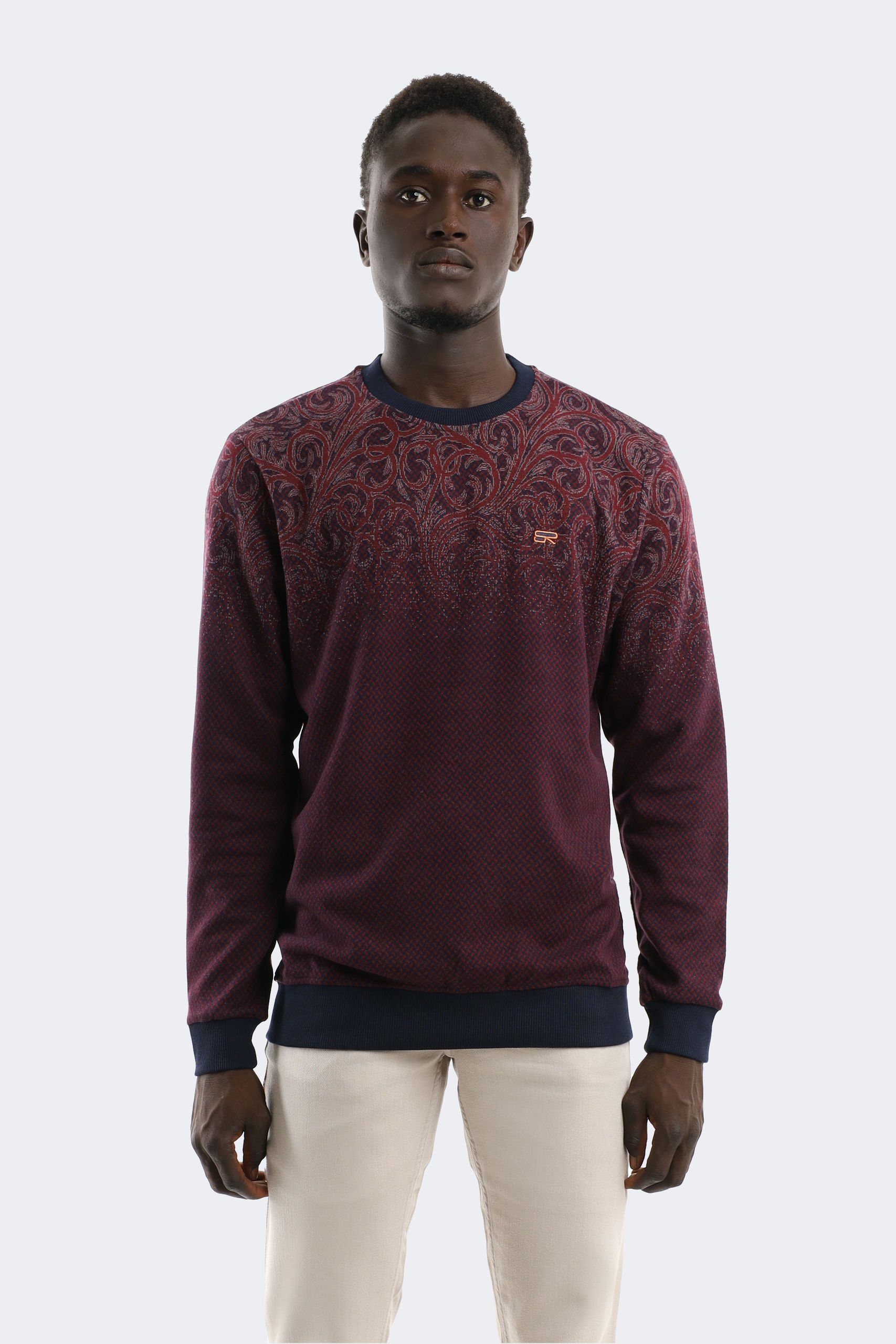 2413 (17) Geometric patterned wool knitwear - Image 1