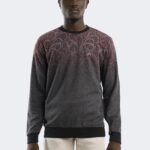 Geometric patterned wool knitwear