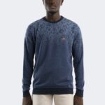 Geometric patterned wool knitwear