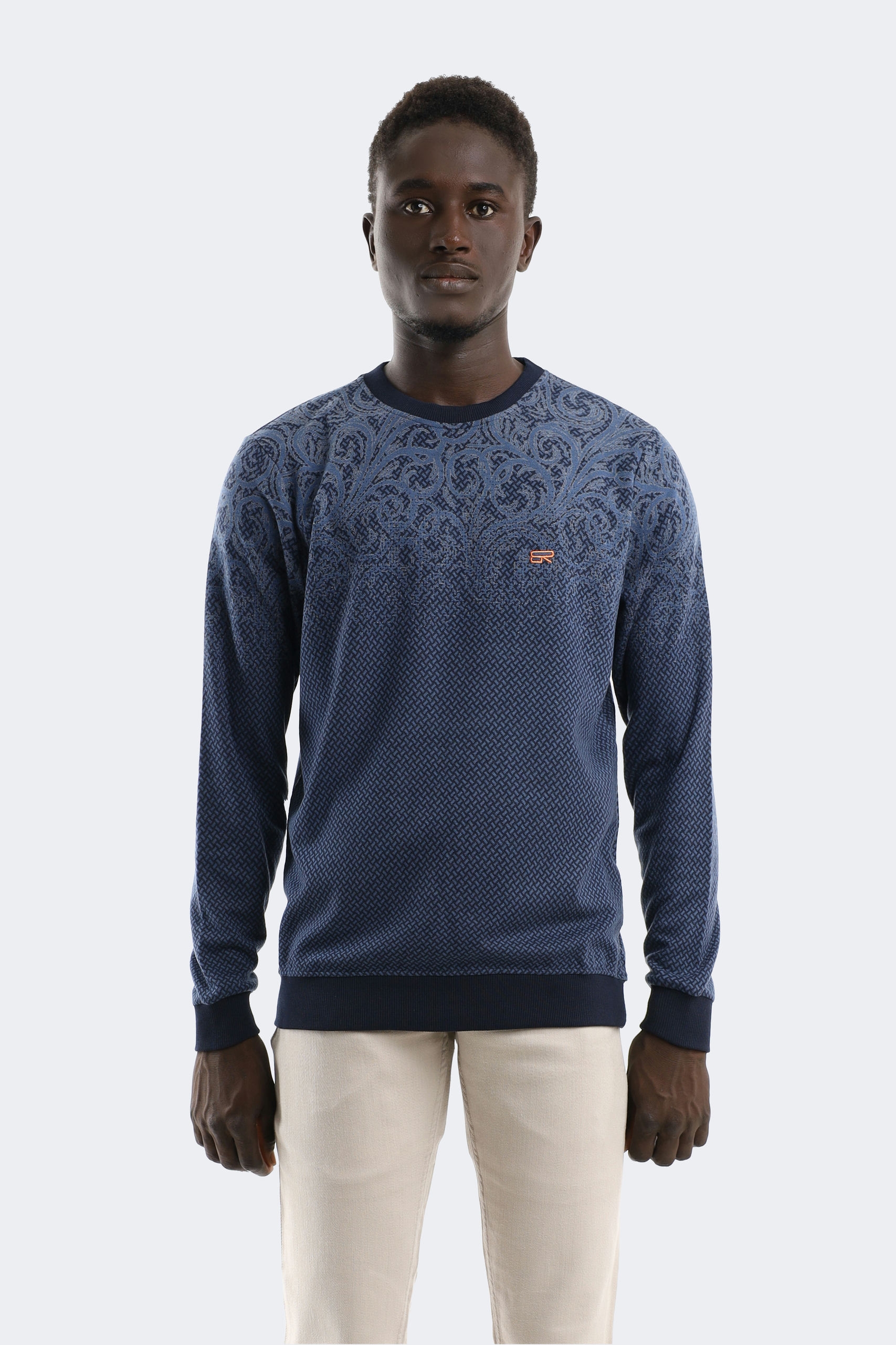 2413 (9) Geometric patterned wool knitwear - Image 1