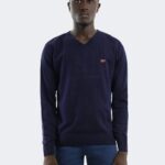 V-neck pure wool knitwear