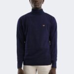 Pure wool knitwear with embroidery logo print