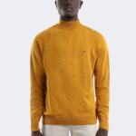 Pure wool knitwear with embroidery logo print