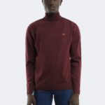 Pure wool knitwear with embroidery logo print