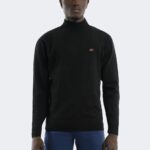 Pure wool knitwear with embroidery logo print