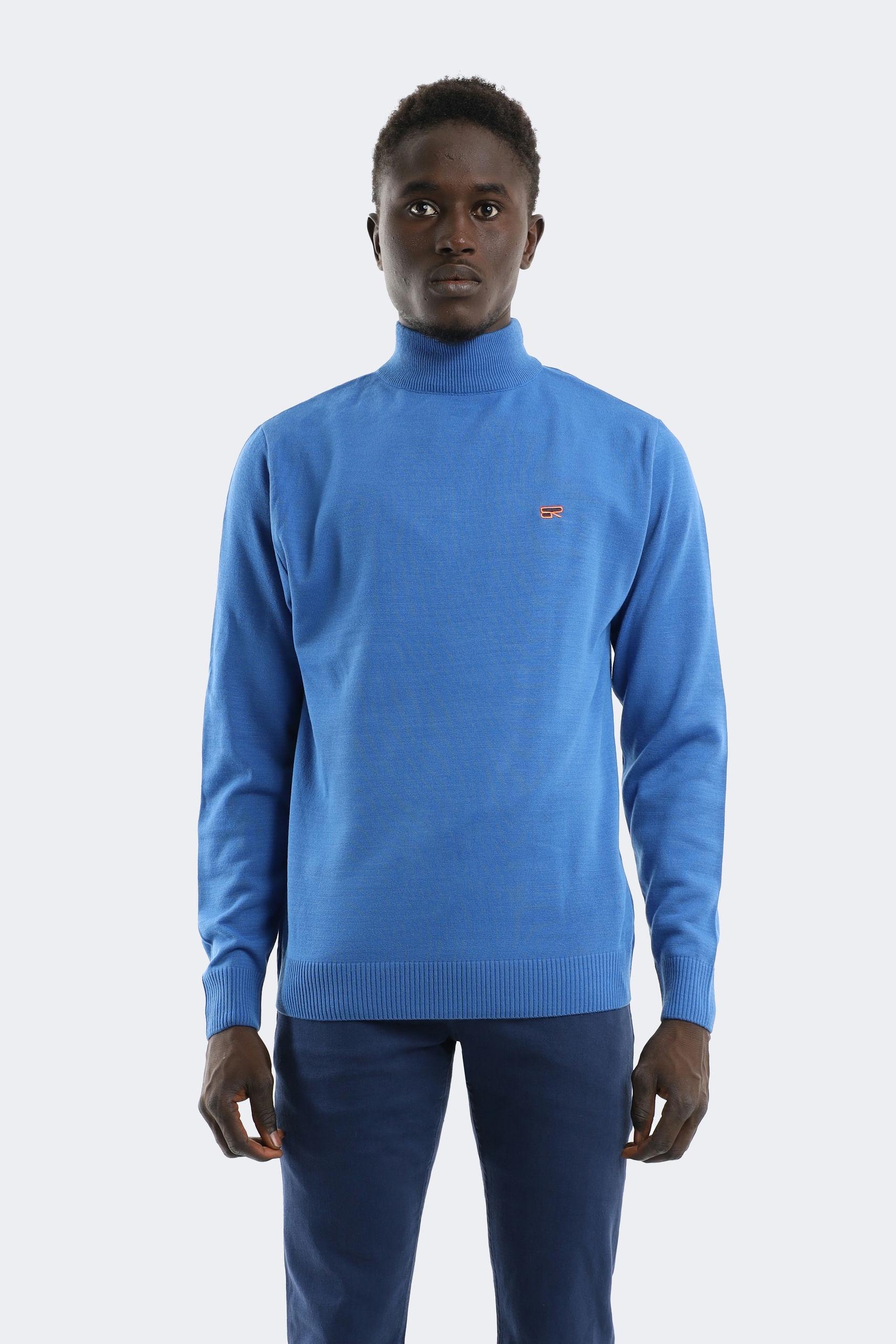 25004 (37) Pure wool knitwear with embroidery logo print - Image 1