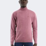 Pure wool knitwear with embroidery logo print