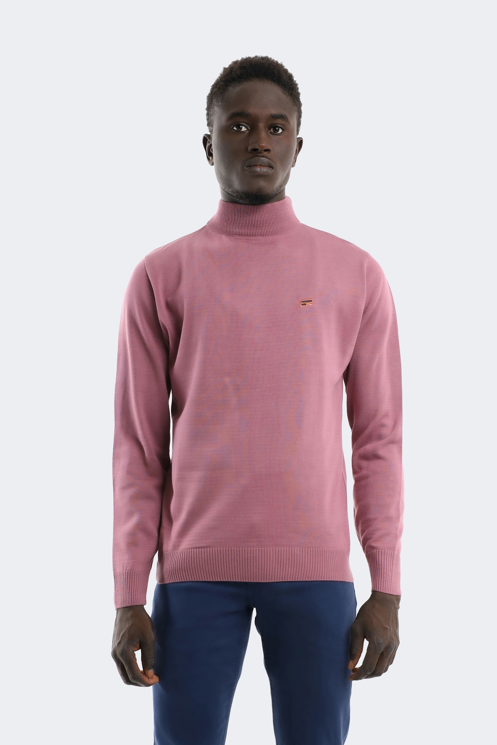 25004 (45) Pure wool knitwear with embroidery logo print - Image 1