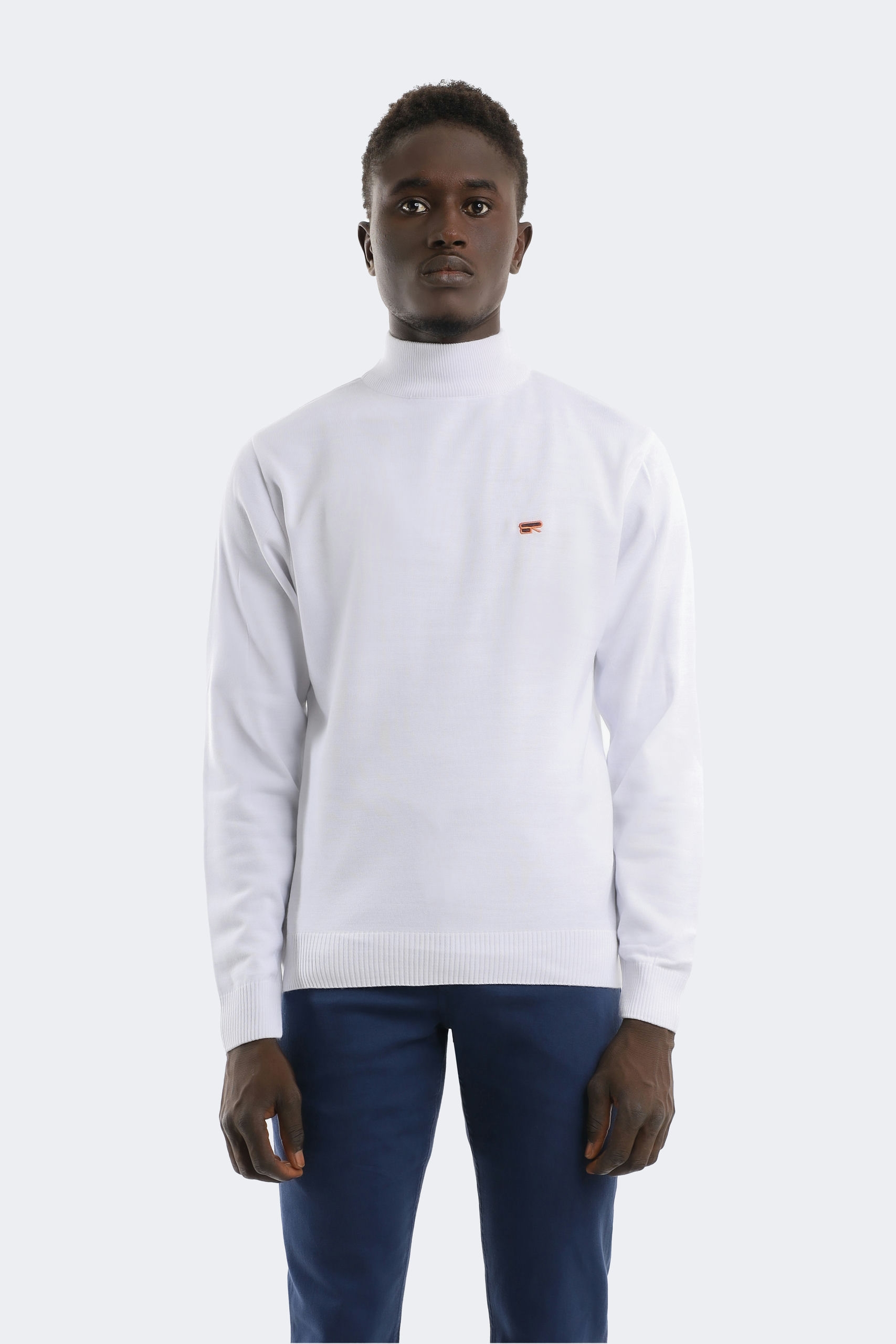 25004 (49) Pure wool knitwear with embroidery logo print - Image 1