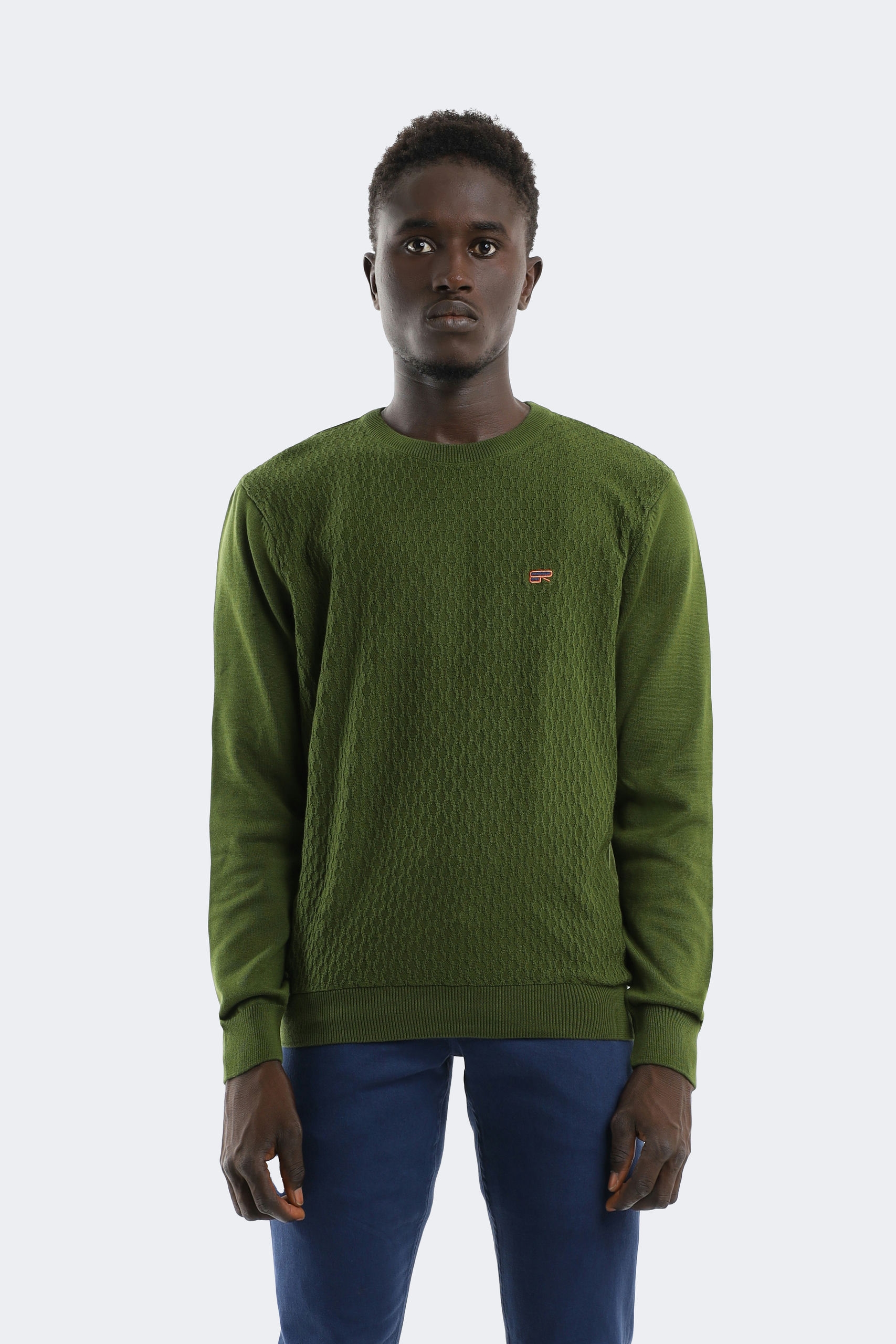 25019 (1) Wool knitwear with knitting details - Image 1