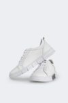 White Modern Edge Sneakers