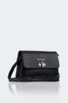 Leather Baguette Shoulder Bag With Strap